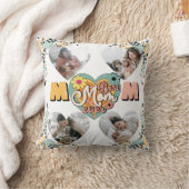 世界最高のママ マルチハート型写真 フリースブランケット クッション (ブランケット)