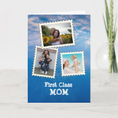 世界最高のママ 最高のママ 3枚のカスタム写真 カード (正面)