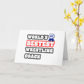 世界最高のレスリング監督 カード (黄色い花)