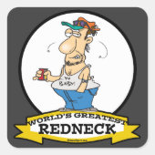 世界最高のレッドネックIIアニメ スクエアシール (正面)
