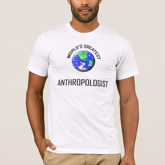 世界最高の人類学者 Tシャツ (正面)