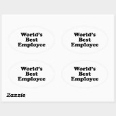 世界最高の人 楕円形シール (シート)