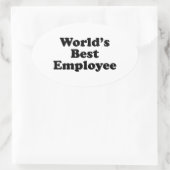 世界最高の人 楕円形シール (バッグ)