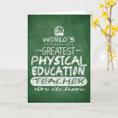 世界最高の体育先生 カード (黄色い花)