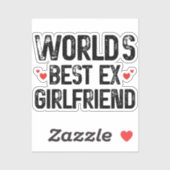 世界最高の元ガールフレンドおもしろいことわざ誕生日 シール (シート)