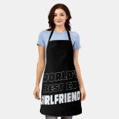 世界最高の元ガールフレンドおもしろい-ことわざ – ギフト エプロン (着用した状態)