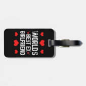 世界最高の元ガールフレンドかわいいおもしろい諺クール ラゲッジタグ (裏面横)