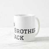 世界最高の兄に名前テキストスポーツテキストシンプル コーヒーマグカップ (正面右)