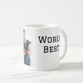 世界最高の兄に名前テキストスポーツテキストシンプル コーヒーマグカップ (正面右)