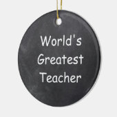 世界最高の先生シャルボードギフトアイディア セラミックオーナメント (左)