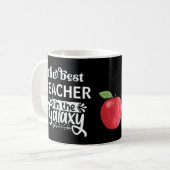 世界最高の先生銀河系杯素晴らし コーヒーマグカップ (正面左)