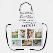 世界最高の全体でお母さん写真コラージエプロン エプロン (正面)