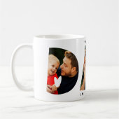 世界最高の写真コラージュのパパ コーヒーマグカップ (左)