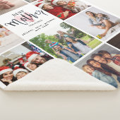 世界最高の写真コラージュのピンクハート シェルパブランケット (3/4)