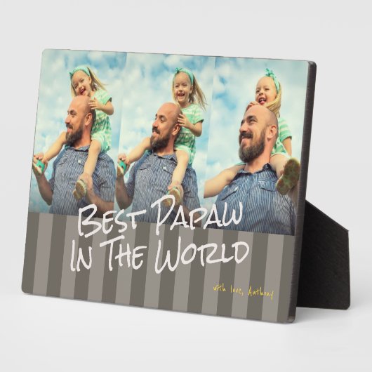 世界最高の写真プラークにパポー  フォトプラーク (側面)