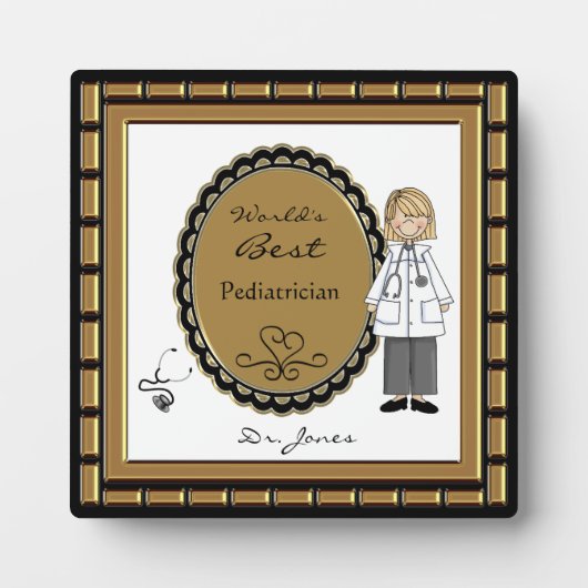 世界最高の医女斑 フォトプラーク (正面)