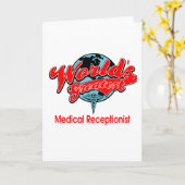 世界最高の医療受付係 カード (黄色い花)