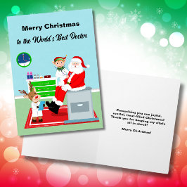 世界最高の医者へのクリスマスメッセージ カード