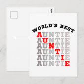 世界最高の叔母さん ポストカード (正面/裏面)