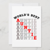 世界最高の叔母さん 招待状 (正面)