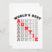 世界最高の叔母さん 招待状 (正面/裏面)