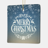 世界最高の叔母/おばさん定義 スノーフレーク セラミックオーナメント (左)