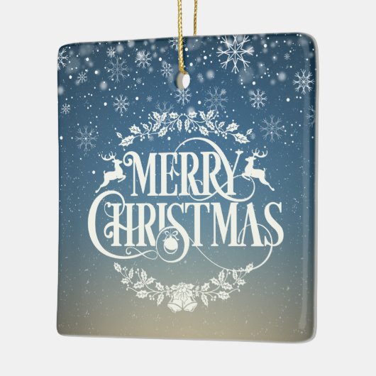 世界最高の叔母/おばさん定義 スノーフレーク セラミックオーナメント (左)