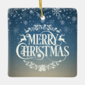 世界最高の叔母/おばさん定義 スノーフレーク セラミックオーナメント (正面)