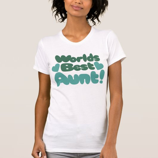 世界最高の叔母 Tシャツ (正面)