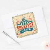 世界最高の司書おもしろい蔵書票 スクエアシール (封筒)