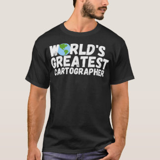 世界最高の地図製作者ギフト Tシャツ