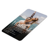 世界最高の夫の定義写真 マグネット (左側)