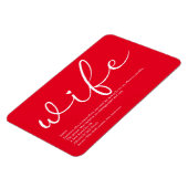 世界最高の妻の定義 マグネット (左側)