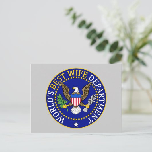 世界最高の妻部 ポストカード (スタンド正面)