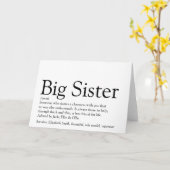 世界最高の姉妹の定義 カード (黄色い花)