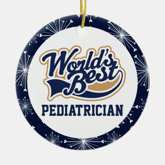 世界最高の小児科ギフト セラミックオーナメント (正面)