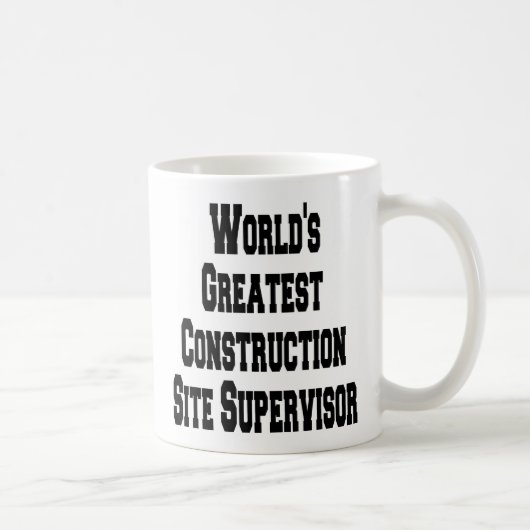世界最高の建築サイト管理者 コーヒーマグカップ (右)