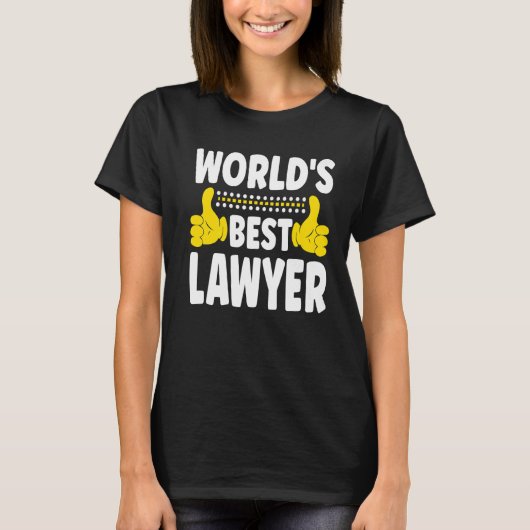 世界最高の弁護士職権弁護士 Tシャツ (正面)