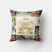 世界最高の従兄弟 12枚の写真コラージュ クッション (裏面)