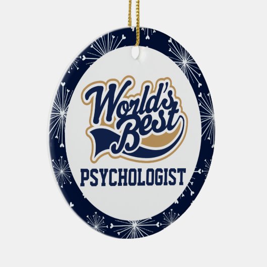 世界最高の心理学者ギフト セラミックオーナメント (右)