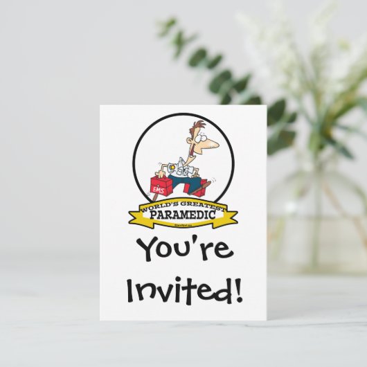 世界最高の救急医療隊員男性の漫画 招待状 (スタンド正面)