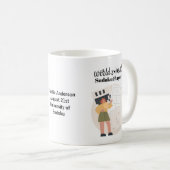 世界最高の数独選手の女子パーソナライズされた コーヒーマグカップ (正面右)