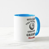 世界最高の文法祖父の名前を追加 マグカップ (正面右)