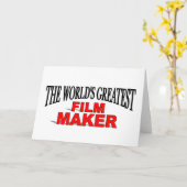 世界最高の映画製作者 カード (黄色い花)