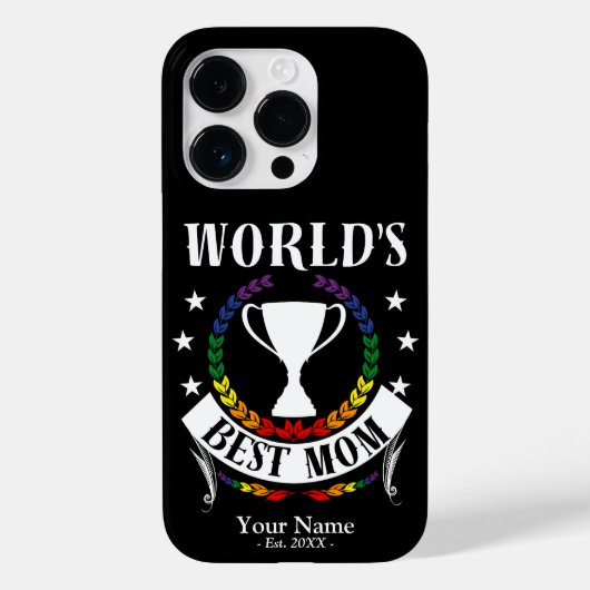 世界最高の母の日の虹の旗の色 Case-Mate iPhoneケース (裏面)