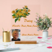 世界最高の母デイジー賞 アクリルサイン (ウェディング)