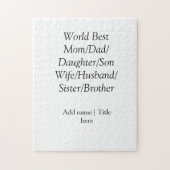 世界最高の母夫妻パパ娘の息子 ジグソーパズル (縦)