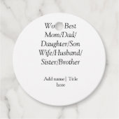 世界最高の母夫妻パパ娘の息子 フェイバータグ (正面)