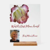 世界最高の母賞バラ アクリルサイン (正面)