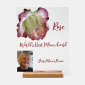 世界最高の母賞バラ アクリルサイン (正面)